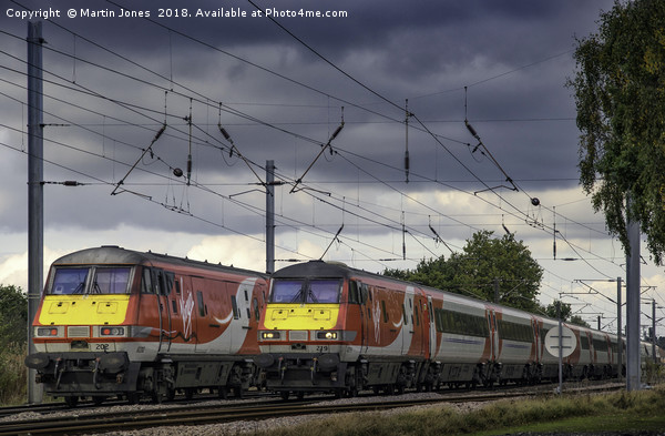 Two up on the East Coast Mainline Picture Board by K7 Photography