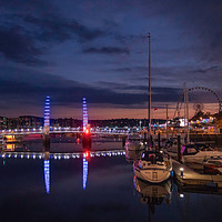 Buy canvas prints of Torquay Harbour Lights by K7 Photography