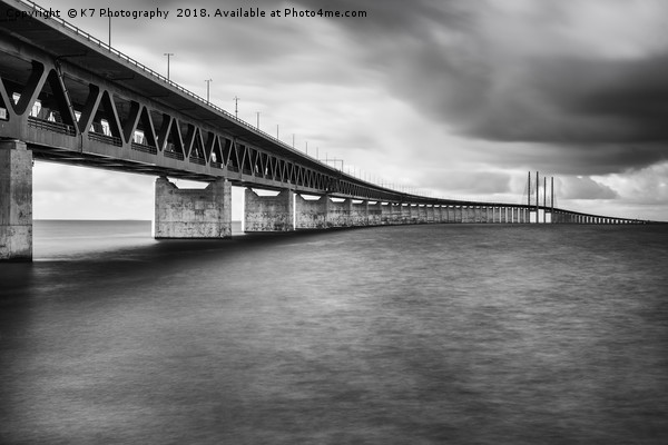 Storm Clouds over the Oresund Picture Board by K7 Photography
