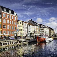 Buy canvas prints of Nyhavn, Copenhagen, Denmark by K7 Photography