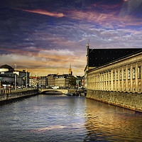 Buy canvas prints of Slotholmens Kanal, Copenhagen, Denmark by K7 Photography