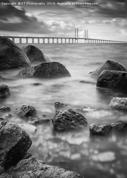 The Oresund Strait from Sibbarp, Sweden Picture Board by K7 Photography