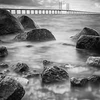 Buy canvas prints of The Oresund Strait from Sibbarp, Sweden by K7 Photography