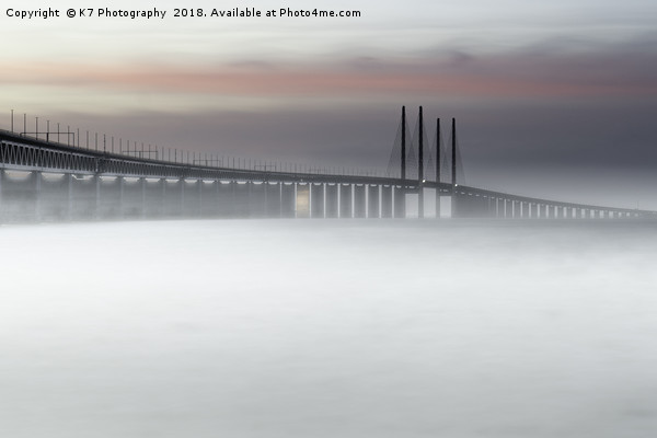 Mist over the Oresund Picture Board by K7 Photography