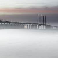 Buy canvas prints of Mist over the Oresund by K7 Photography