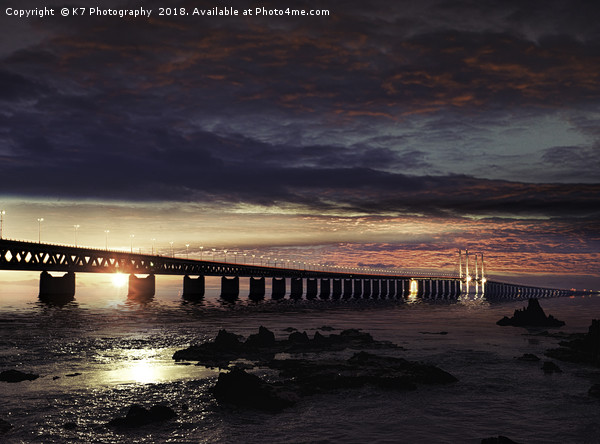 Evening over the Oresund  Picture Board by K7 Photography