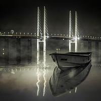 Buy canvas prints of The Bridge - Reflections in the Oresund by K7 Photography