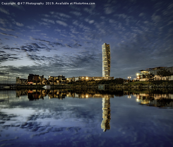 The Turning Torso - Swedens' Tallest Skyscraper Print by K7 Photography