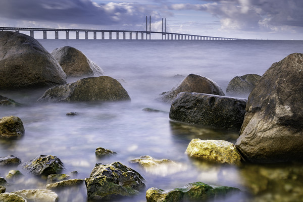 The Oresund Strait from Sibbarp, Malmo Picture Board by K7 Photography