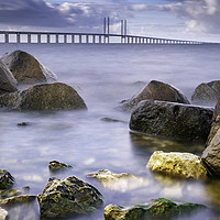 Buy canvas prints of The Oresund Strait from Sibbarp, Malmo by K7 Photography