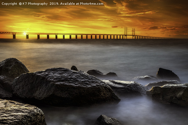 Oresund - An Engineering Masterpiece Picture Board by K7 Photography