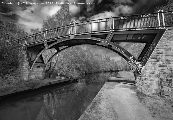 Brown Baley Bridge, Tinsley Canal, Sheffield Picture Board by K7 Photography