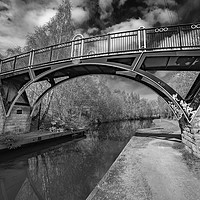 Buy canvas prints of Brown Baley Bridge, Tinsley Canal, Sheffield by K7 Photography
