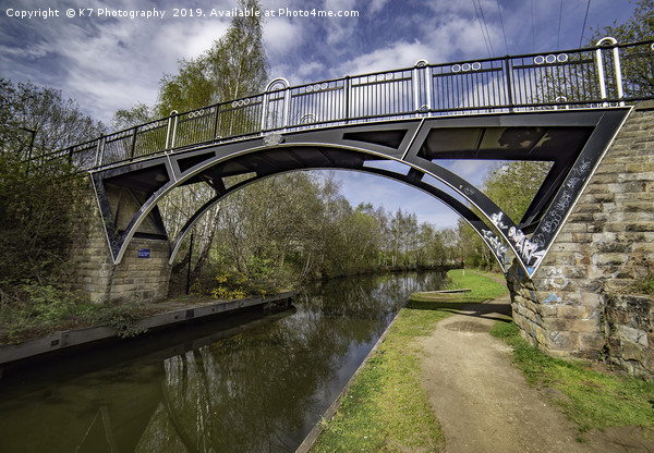 Brown Baley Bridge, Tinsley Canal, Sheffield Picture Board by K7 Photography