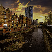 Buy canvas prints of Sheffield Steel City Sunset by K7 Photography