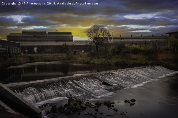 Brightside Weir, Don Valley, Sheffield Picture Board by K7 Photography