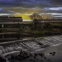 Buy canvas prints of Brightside Weir, Don Valley, Sheffield by K7 Photography