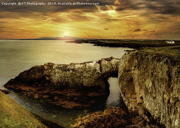 The Rhoscolyn Arch, Anglesey. Picture Board by K7 Photography
