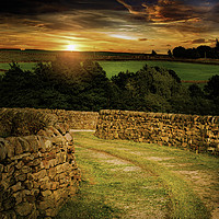 Buy canvas prints of Nidderdale Sunset by K7 Photography
