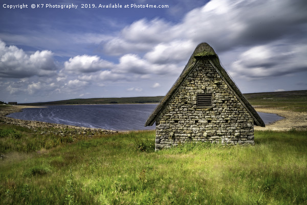 Thatched Barn, Grimwith Reservoir, Yorkshire Dales Picture Board by K7 Photography