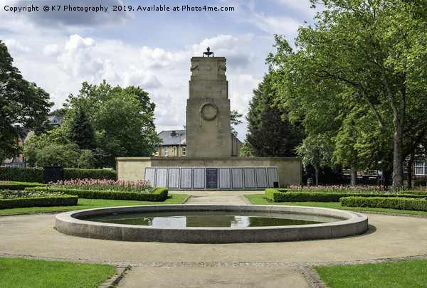Clifton Park Rotherham - War Memorial Picture Board by K7 Photography
