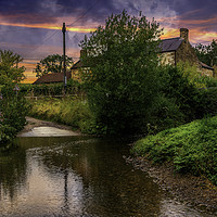 Buy canvas prints of The Ford at Thirlby, North Yorkshire. by K7 Photography