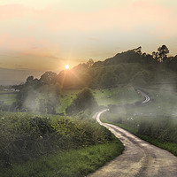 Buy canvas prints of Mist over Knowle Hill by K7 Photography