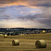 Buy canvas prints of Straw Bales in Rotherham, South Yorkshire. by K7 Photography