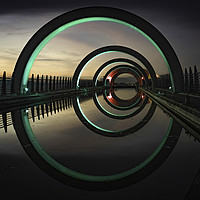 Buy canvas prints of The Falkirk Wheel by K7 Photography