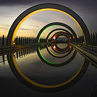 Buy canvas prints of The Falkirk Wheel by K7 Photography