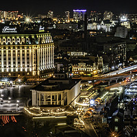 Buy canvas prints of Kiev by Night by K7 Photography
