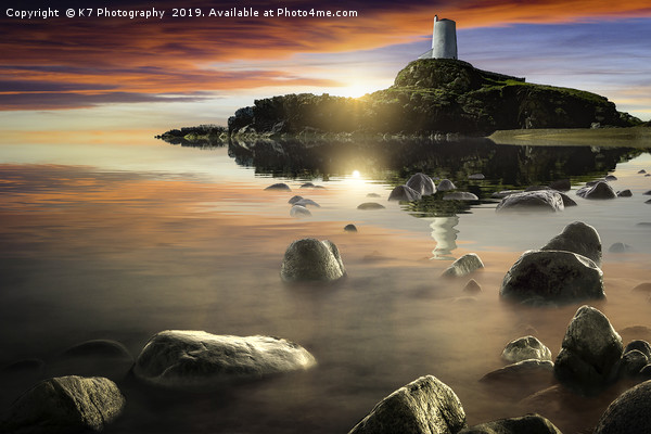 Tŵr Mawr lighthouse, Llanddwyn, Island of Dreams Picture Board by K7 Photography