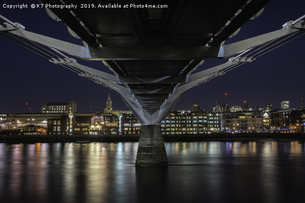 Millennium Bridge form the South Bank Picture Board by K7 Photography