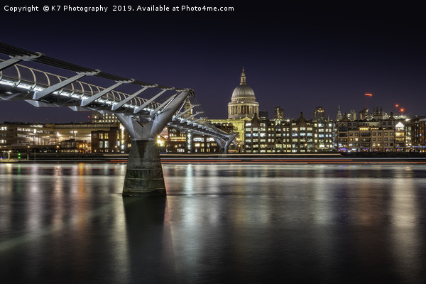 Across the Thames to St Pauls Picture Board by K7 Photography