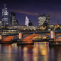Buy canvas prints of City of London and Southwark Bridge  by K7 Photography