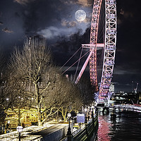 Buy canvas prints of The London Eye - The Millennium Wheel by K7 Photography