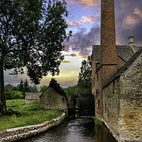 Buy canvas prints of The water Mill, Lower Slaughter, Cotswolds by K7 Photography