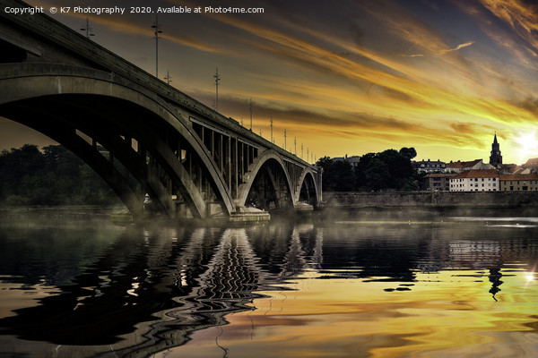Dawn over Berwick Picture Board by K7 Photography