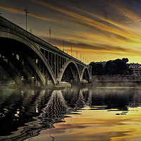 Buy canvas prints of Dawn over Berwick by K7 Photography