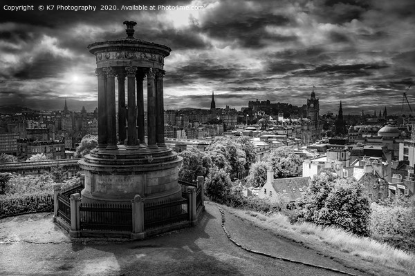 Iconic Edinburgh, The Dugald Stewart Monument. Picture Board by K7 Photography