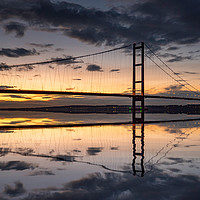 Buy canvas prints of Humber Bridge at Sunset by K7 Photography
