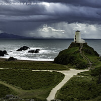 Buy canvas prints of Storm over the Rivals from Llanddwyn island, Angle by K7 Photography