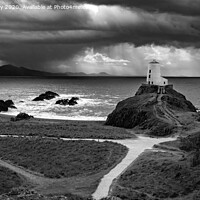 Buy canvas prints of Storm over the Rivals from Llanddwyn island, Angle by K7 Photography
