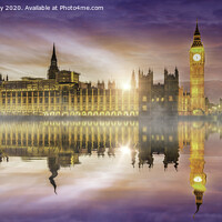 Buy canvas prints of Westminster Sunrise by K7 Photography