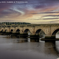 Buy canvas prints of The Old Bridge, Berwick Upon Tweed by K7 Photography