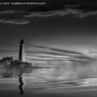 Buy canvas prints of Iconic St Mary's Lighthouse on Northumberland Coas by K7 Photography