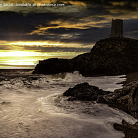 Buy canvas prints of Romantic Llanddwyn Island Sunset by K7 Photography