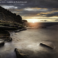 Buy canvas prints of  Sunrise on the Northumbrian Coast by K7 Photography