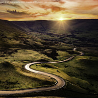 Buy canvas prints of The Road out of Edale by K7 Photography