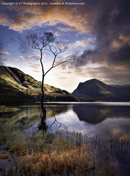 Buttermere Reflections Print by K7 Photography
